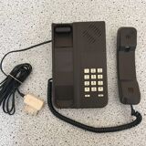 Brown matra button telephone