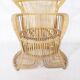 1970s design rattan armchair "Peacock Throne" by Rohe Noordwolde
