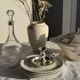 Antique Sarreguemines soup tureen with lid, rose pattern, D33 H28.