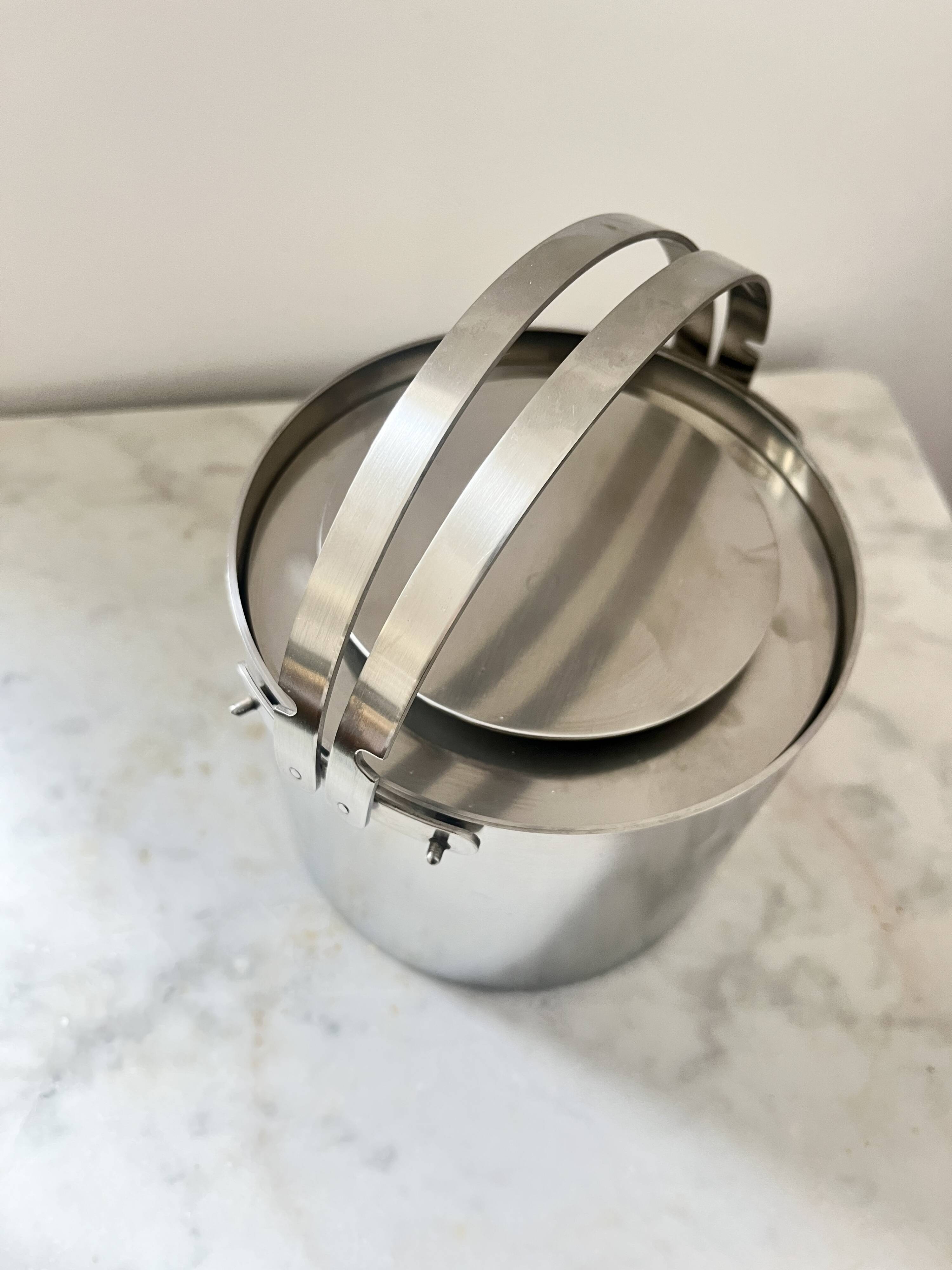 Vintage  Ice Bucket Cylinda Line by Arne Jacobsen for Stelton, Denmark, 60s
