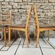Set of 4 vintage Scandinavian style chairs