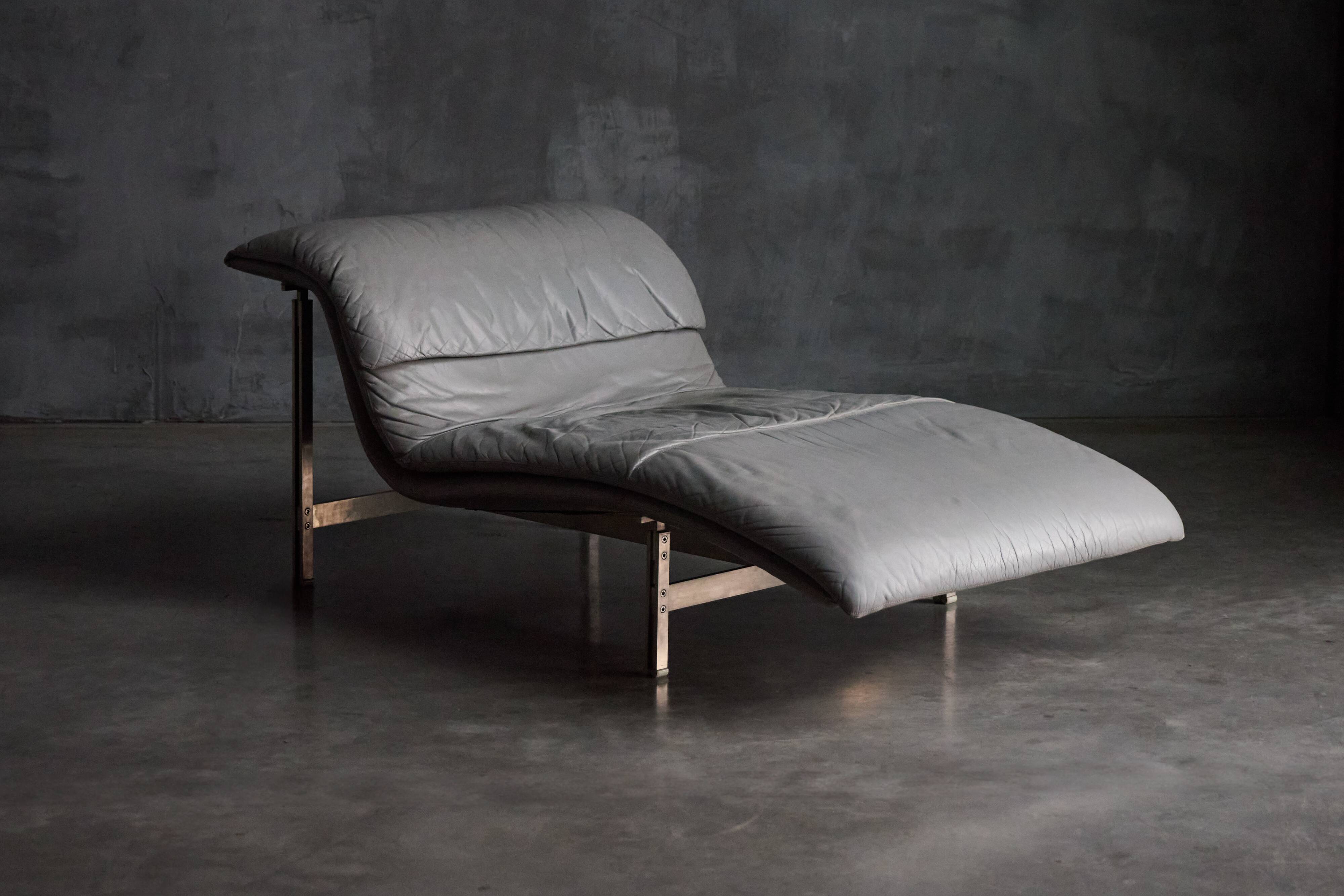 "Wave" Lounge Chair by Giovanni Offredi for Saporiti, Italy, 1974