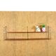 Nisse Strinning Breed String wandrek met zwart stalen houders en 4 planken