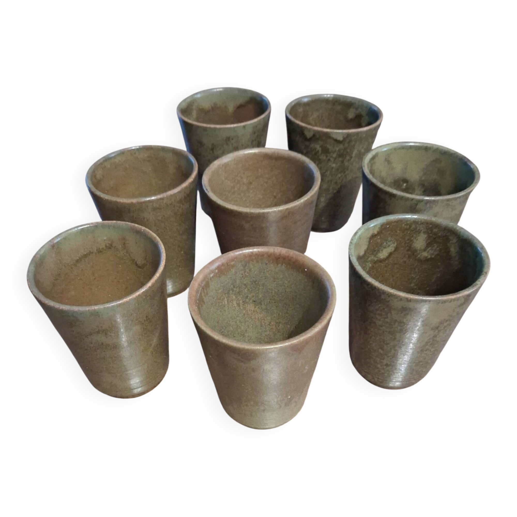 8 mugs in stone Digouin France