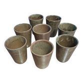 8 mugs in stone Digouin France