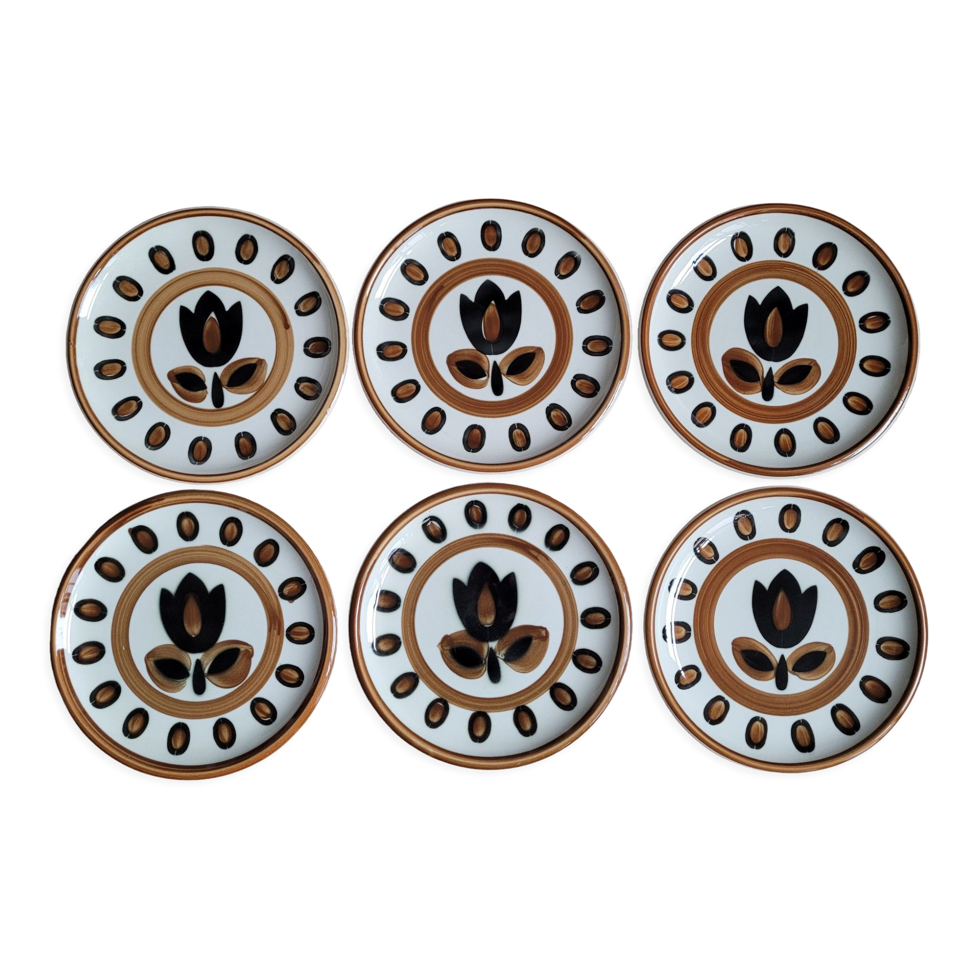 Set 6 Kimono plates