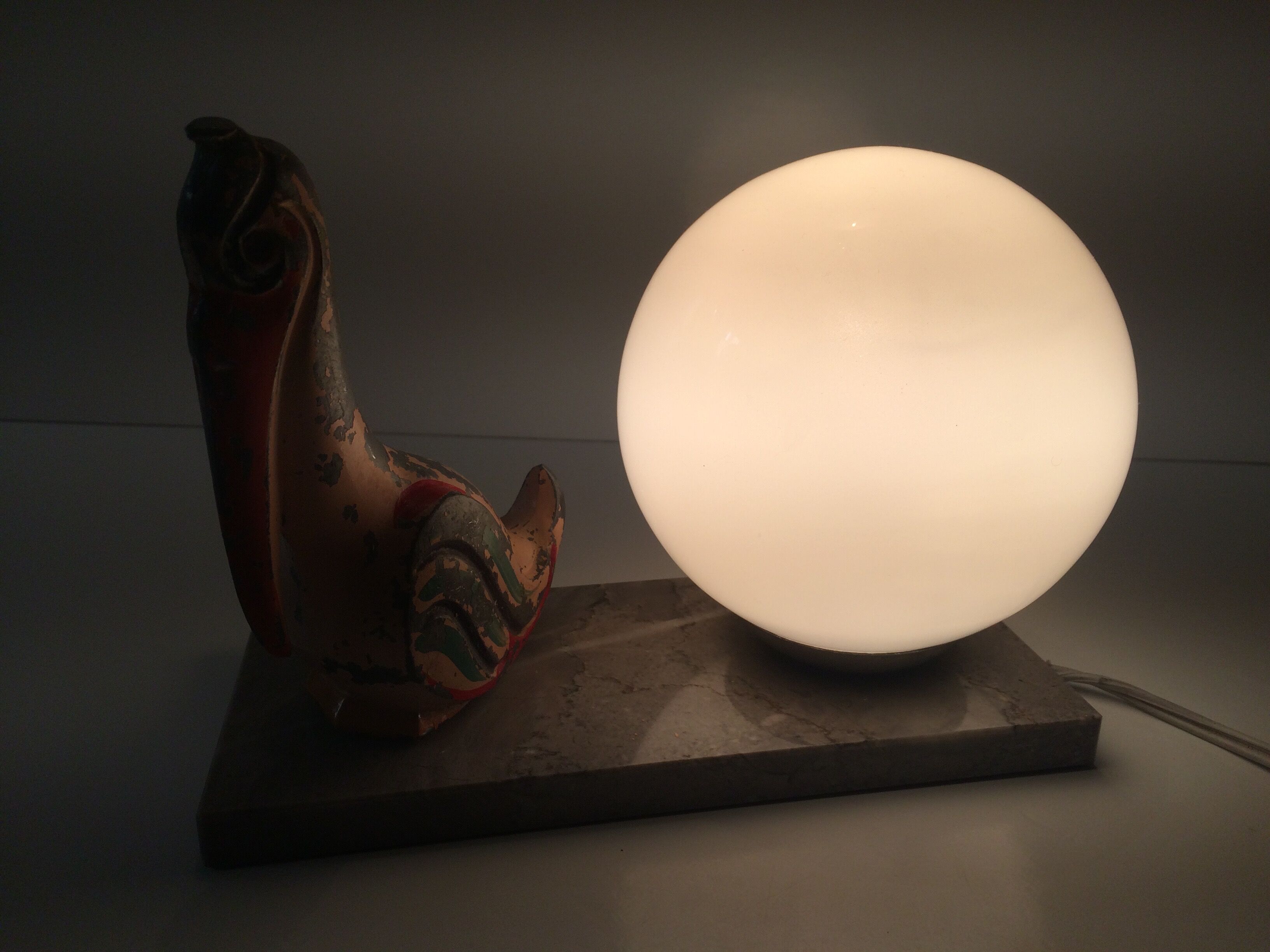Old bedside lamp 50s pelican