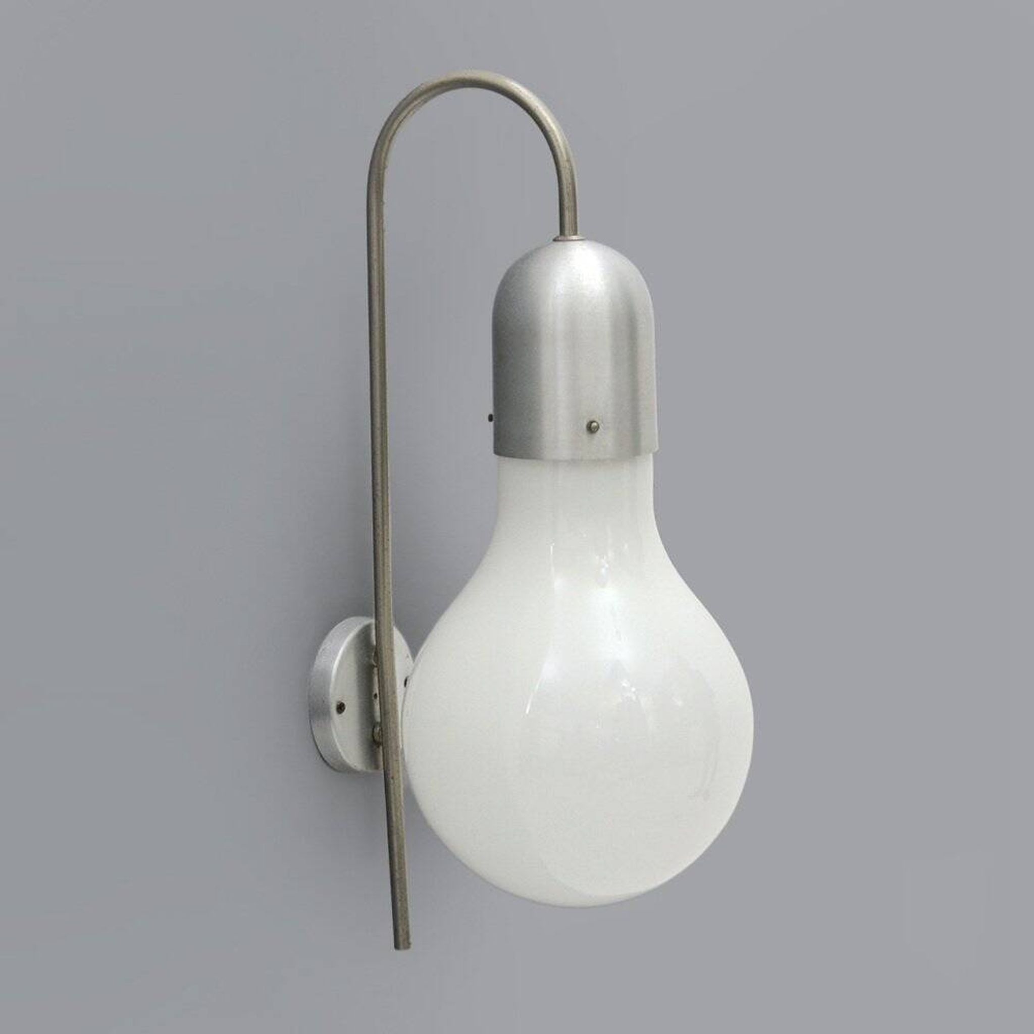 Wall lamp with glass diffuser by Stilux Milano, 1960s.
