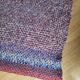 Crochet wool blanket