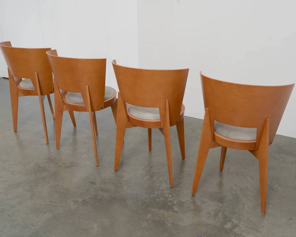 Set of 4 "Ola" dining chairs designed by Pascal Mourgue