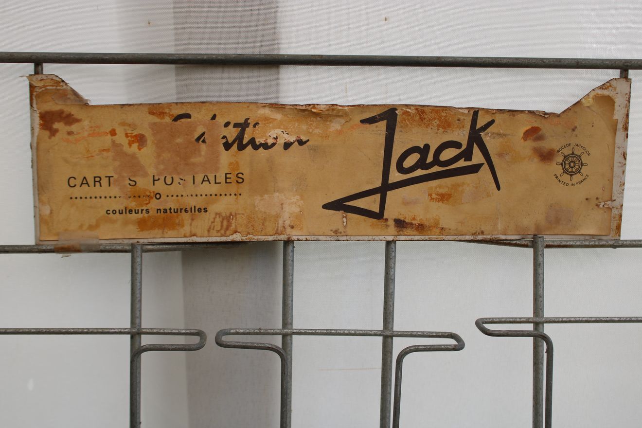 Old postcard wall display