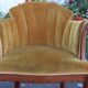 Art Deco corduroy armchair