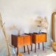 Pair of vintage bedside tables