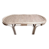 Refurbished rattan coffee table