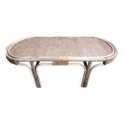 Renovated rattan coffee table