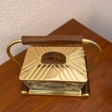Art Deco biscuit box on a mirrored tray