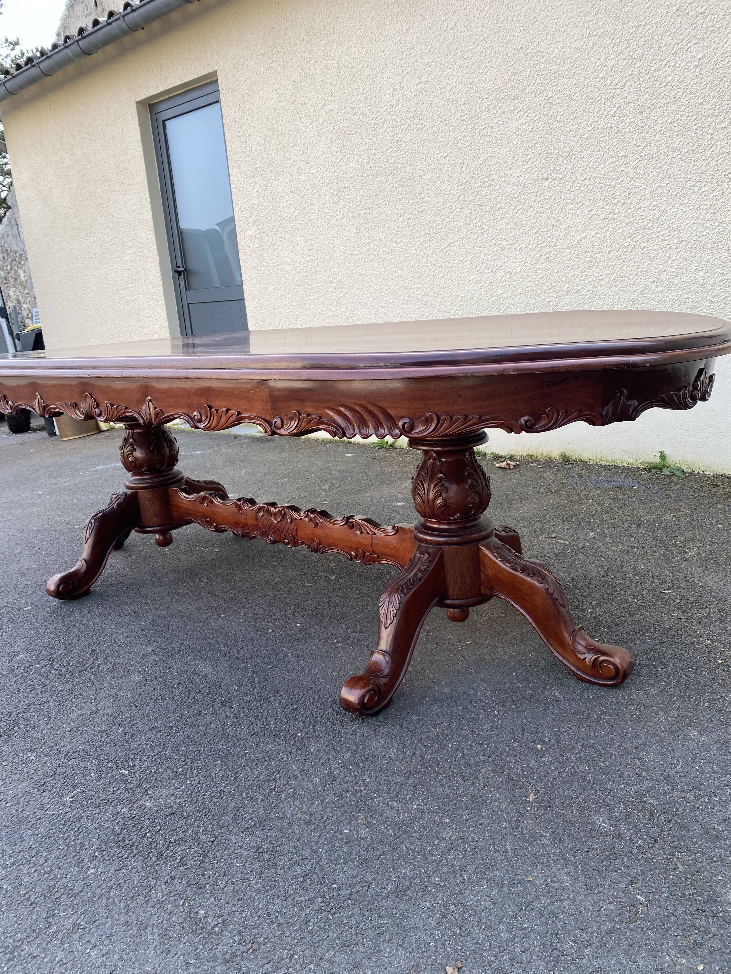 Mahogany dining table