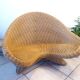 Wicker lotus armchair