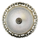 Molded glass ceiling light