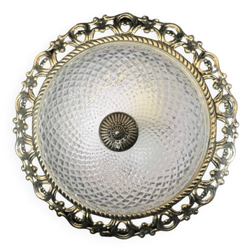 Molded glass ceiling light