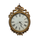 Golden wood clock