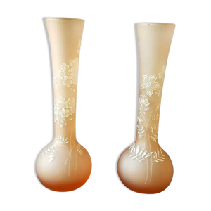 paire de vases soliflores