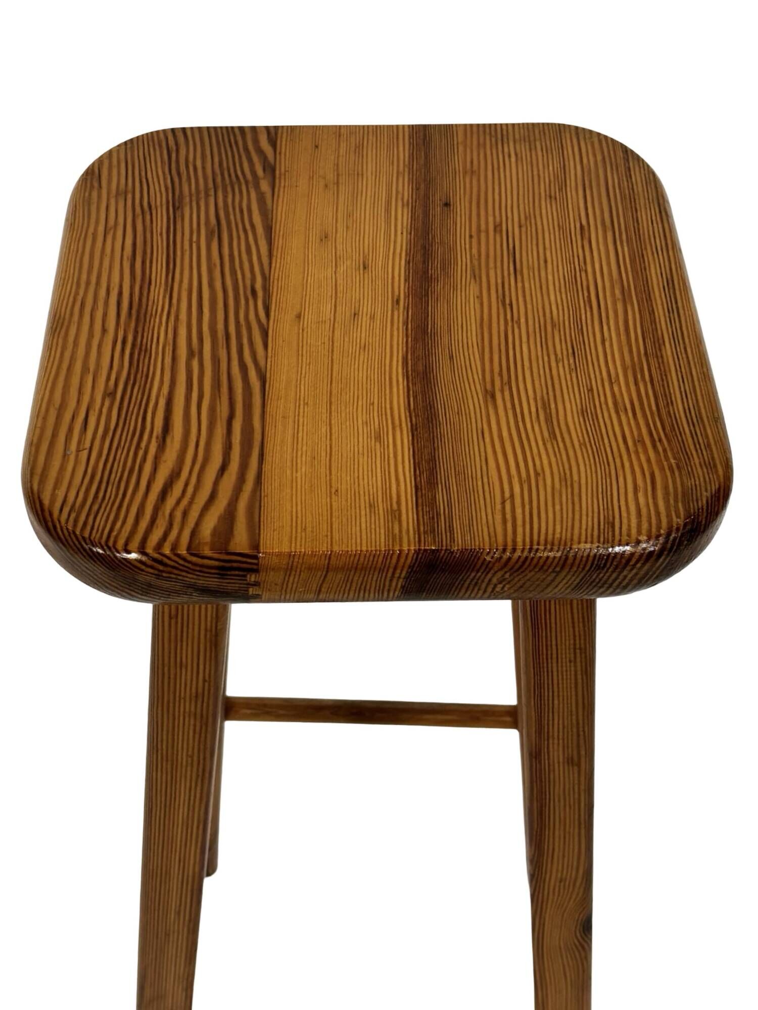 Vintage bar stool plant stool pinewood pinewood 1960s