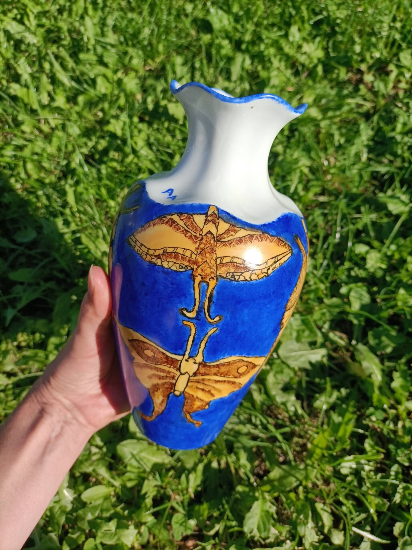 Vase Butterflies Limoges France
