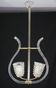 Amazing 2 Light Clear Rostrato Murano Glass Chandelier by Barovier & Toso,