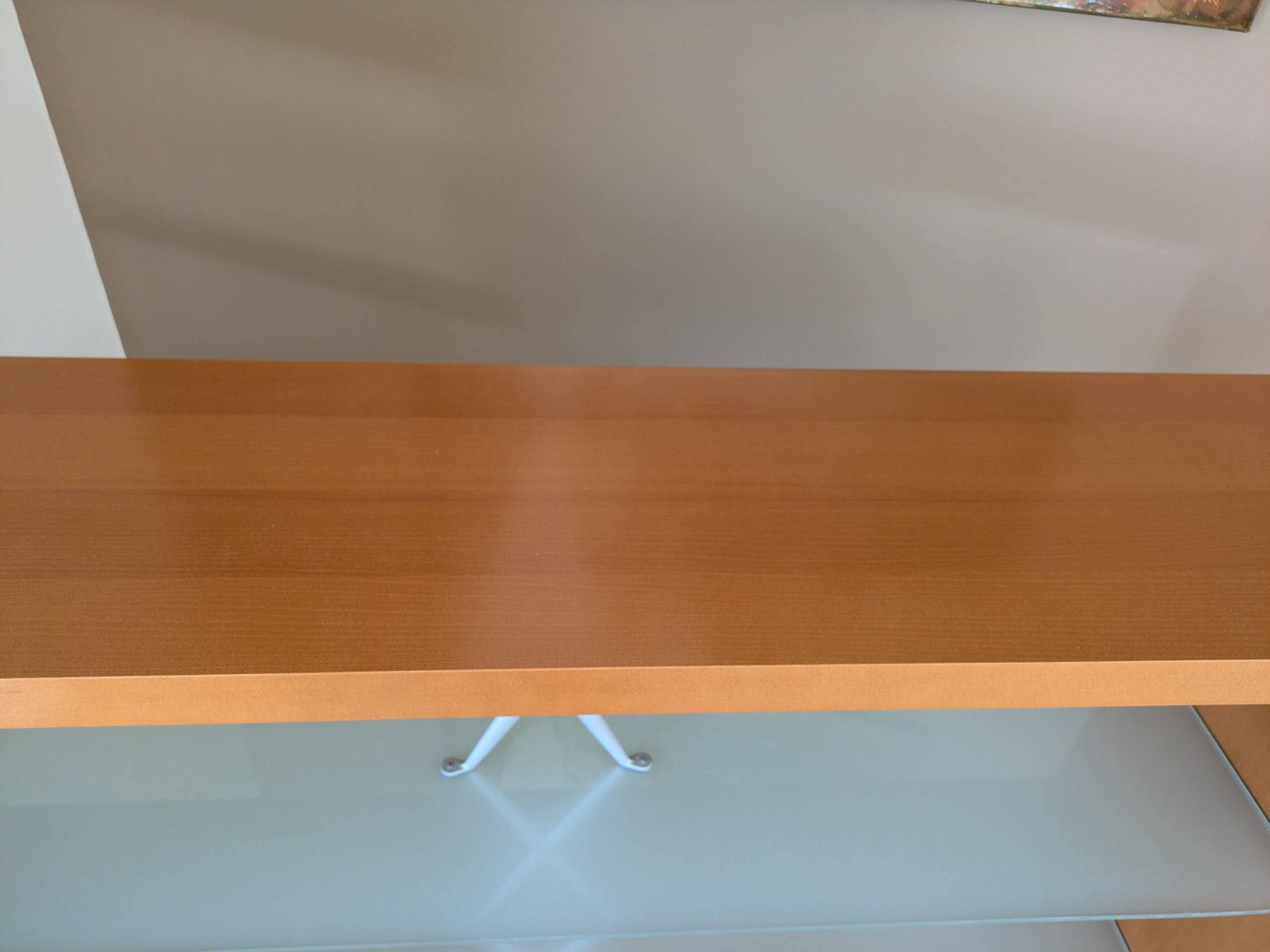 Etagère Designer Pascal Mourgue - en verre trempé et bois - Cinna Roset