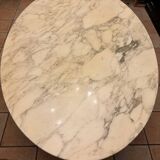 Florence Knoll Arabescato oval table