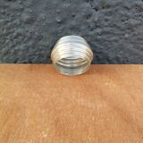 Towel ring silver metal