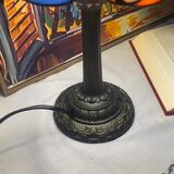 Vintage style Tiffany lamp | lampshade with cat motif