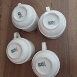 set of 4 Weidmann porcelain espresso cups