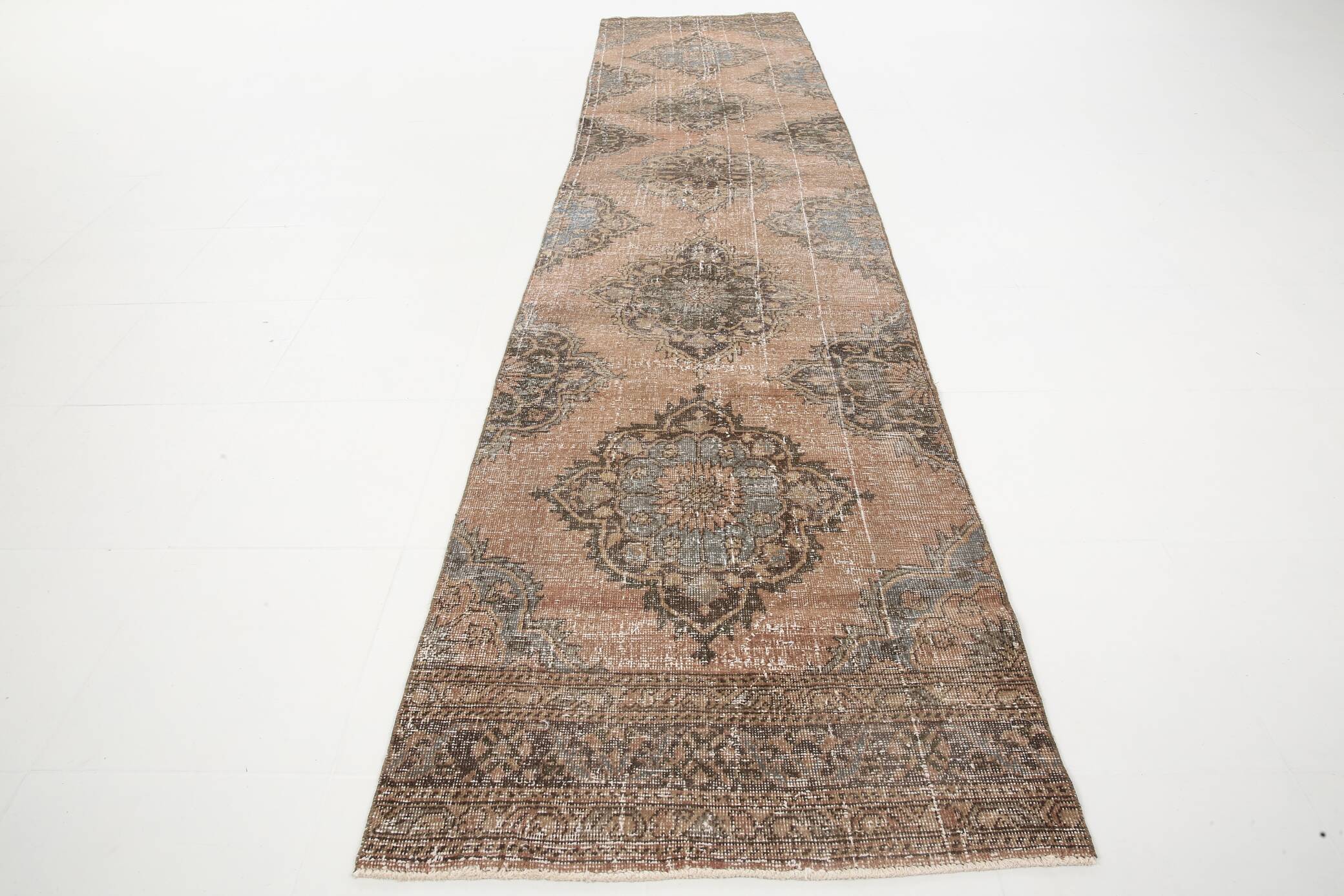3x12 Oriental Persian Vintage Runner Rug, 86x379Cm SK 4966