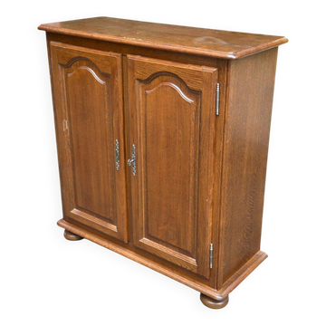 1950s Louis XIV oak vintage buffet