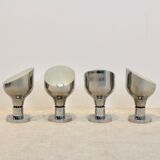 Sophisticated Franco Albini, Franca Helg and Antonio Piva chromed AM/AS series ceiling spotlight, Italy 1950s