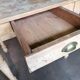 wooden dining table, vintage, turned legs, firm table style