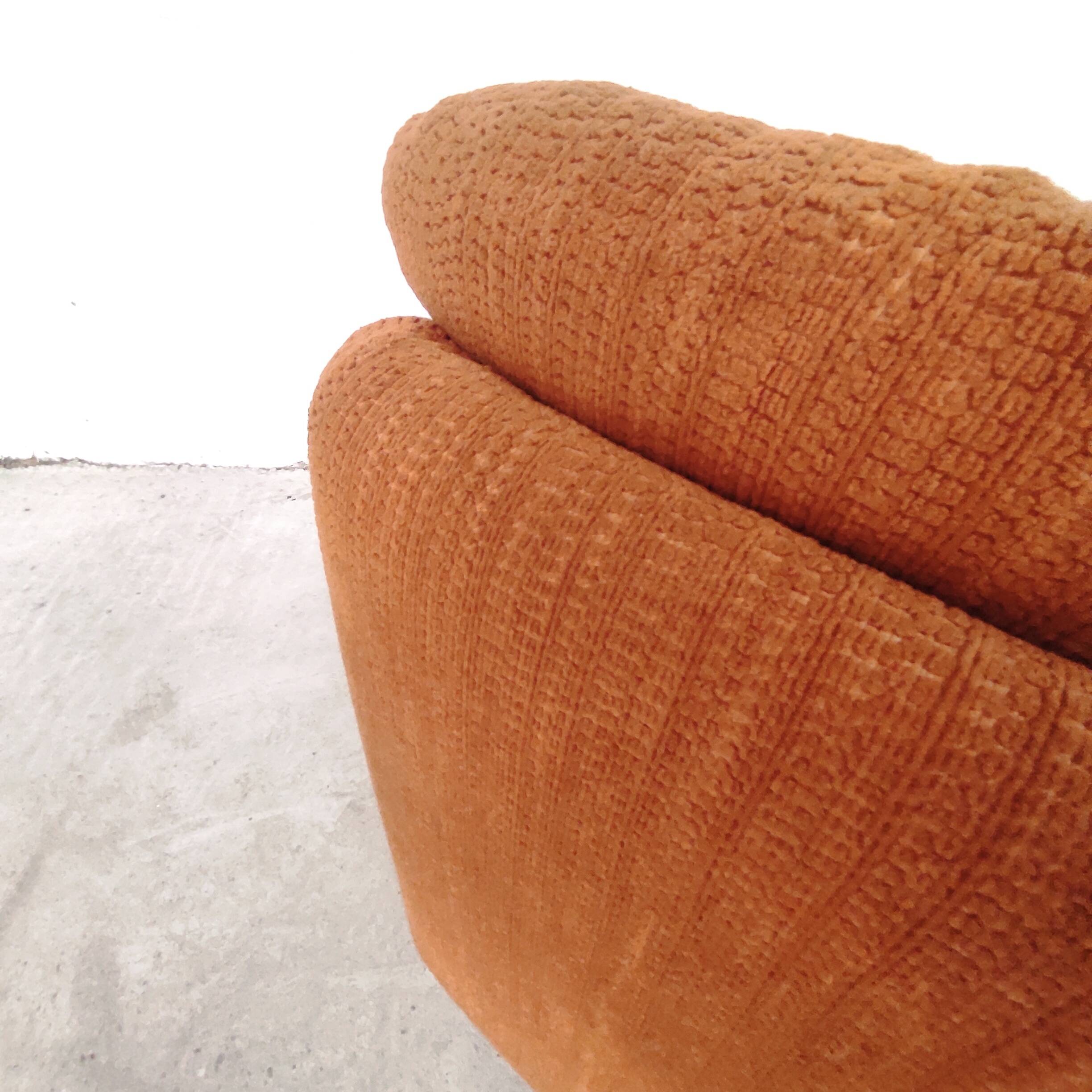 Orange living room set, 1970