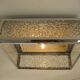 Vintage ceiling lamp with plastic sheets in chomed profiles 46x46 cm