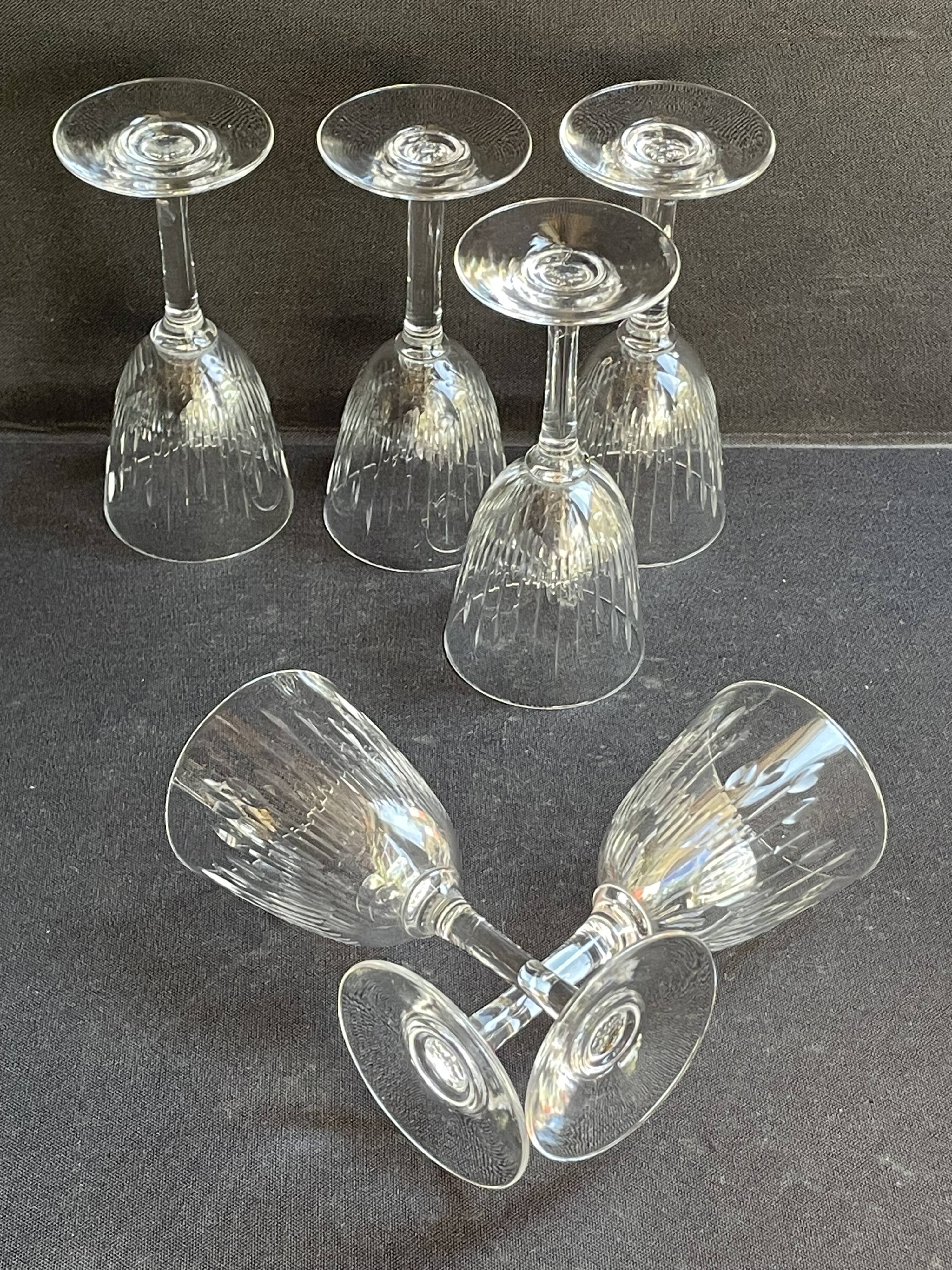 3334 - 6 Baccarat aperitif glasses, Corneille service