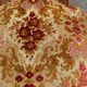 Louis XV armchair in carved solid wood and red and yellow fabric