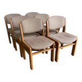 Set of 6 chairs and 1 round table