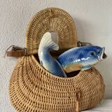 2 fish slip vases