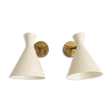 Pair of Italian design sconces 1950