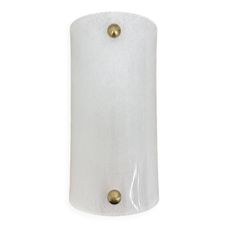 Vintage lucite and brass wall lamp ,1970s