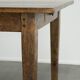 Table de ferme française du 19ème siècle en chêne avec 2 tiroirs.