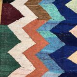 Moroccan Berber carpet Kilim Boucherouite 2.05x1.24m