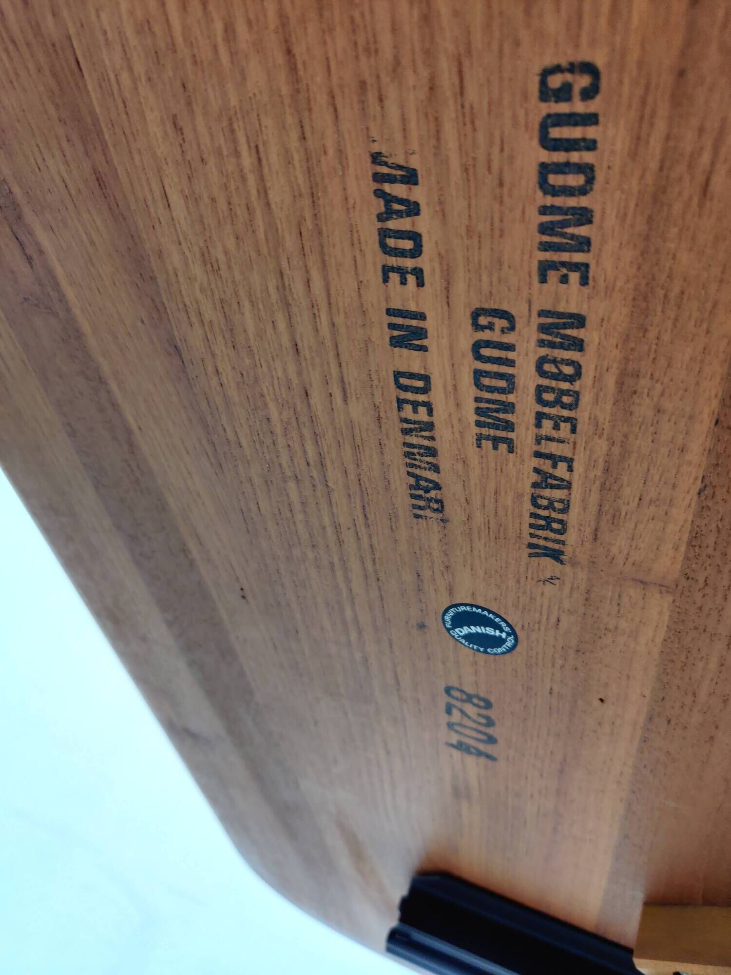 Dining table with teak extensions by Niels Möller, Dänemark 60s/70s