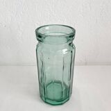 Vintage faceted glass jar vase